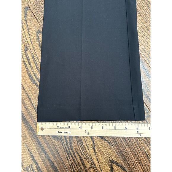 Madewell Women's Black Mid Rise Regular Fit Stretch Wide Leg Dress Pants Size 10 - Picture 8 of 8